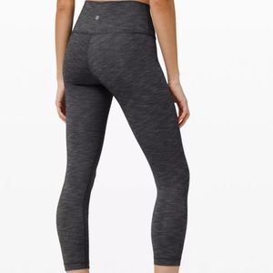 Lululemon Wunder Under Heathered Gray